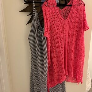 TWO swim cover ups 3x